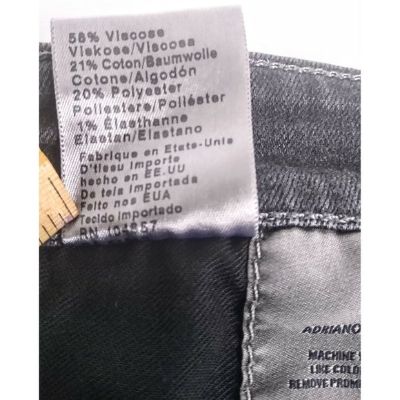 AG Adriano Goldschmied Womens Grey Farrah Dark Wash Skinny High Rise Jeans 29 R - Picture 12 of 12